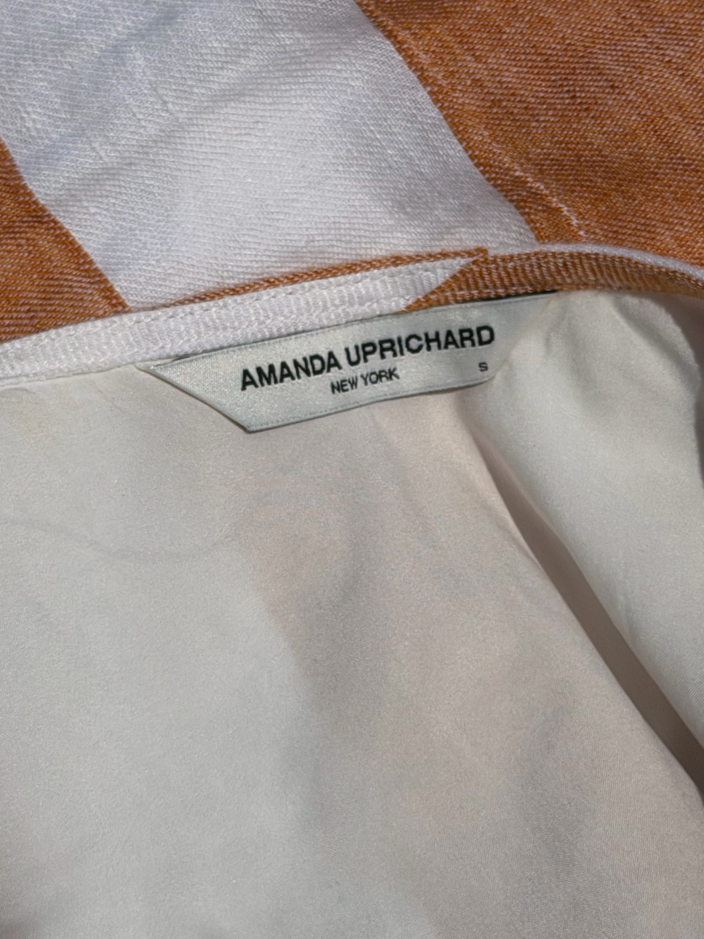 Amanda Uprichard Gloria Euro Summer Linen Blend Tie Front Crop Top Coastal Chic - Picture 13 of 14
